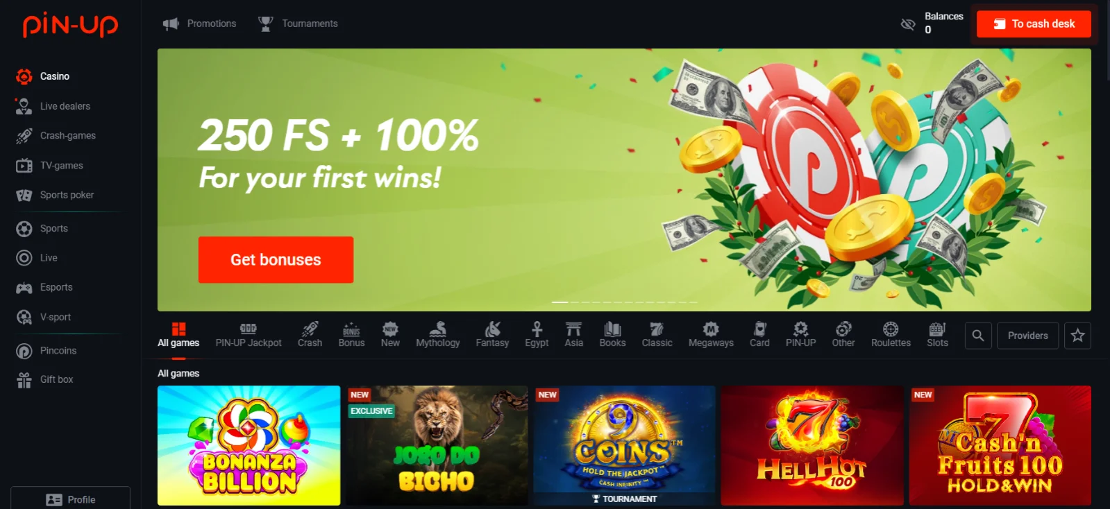 Pin Up casino review